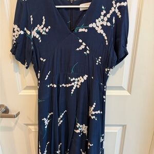 Pinkyotto Navy and White Floral Dress